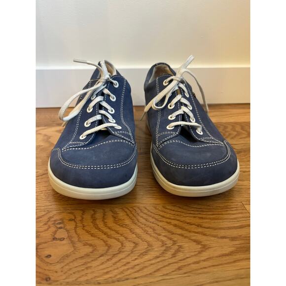 Finn Comfort Germany Ikebukuro Orthopedic Rocker Shoe Blue Leather Women Size 6 - Picture 4 of 7